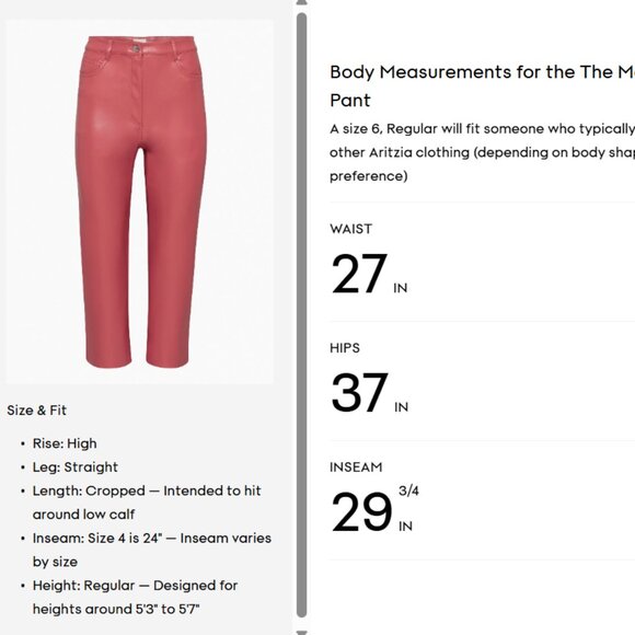Wilfred The Melina™ Cropped Pant - Vegan leather - Picture 4 of 8
